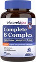 Kompleks B Lengkap, Semua 8 B Vitamin, Metil B12, Metil Folate, Biotin, P-5-P, Sangat Absorbable, Produksi Energi, 60 Vegan Caps