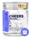 Cheers Restore 124; Tambahan dengan DHM + L- Cysteine 124; Merasa Lebih Baik Setelah Minum & Dukungan Anda 124; 12 Doses 124; Dihyromyricetin, Cysteine, Priskly Pear, B-Vitamin, Ginger