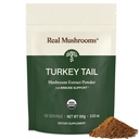Mushroom Real Turkey Tail Mushroom Powder - Tail Turki Organik Ekstrak dari - untuk Wellness, Gut Harmony, & Energy Dukungan - Vegan, Non- GMO, No Fillers - 100 Layanan Jamur Functional