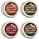 Beard Balm Variety Pack - 4 Natural Sample (1 oz masing-masing) dengan Argan Oil, Shea Butter, Coconut Oil & Jojba Oil - Kaya dalam Vitamin & Mineminum