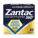 Zantac 360 Maksimum Kekuatan Tablet, 50 Count, Pencegahan Heartburn dan Bantuan, 20 mg tablet