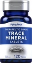 Piping Rock Trace Suplemen Minerals 124; 120 Tablet 124; Therapeutic Tingkat 124; Pil untuk Pria dan Wanita 124; Non GMO, Gluten Bebas