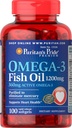 Puritan 's Pride Omega-3 Fish Oil 1200 mg (360 mg Aktif Omega-3) - 100 Softgels