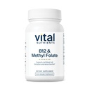 Visi Nutrients Vitamin B12 & Metyl Folate 124; Vegan Methylated Folate & B12 Suplemen 124; 5- MTHF Plus B12 Menyediakan Sistem Gugup & Metabolisme & Metabolisme & Gluten, Dairy, Soy Free 124; 100 Capsules