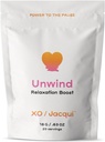 Unwind Boost Mempersiapkan Dukungan Menopause Organik Alam untuk Bantuan Stress - Add- pada Powder Booster Protein - Membantu Pelein Membebaskan Gejala Menopasal - dengan Chamomile Organik, Lavender & Lemon