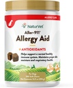 Aller- 911 Advanced Allergy Aid for Dogs, Cats - Antioksidant- Rich Pet Suplement with Omegas, DHA, EPA - Membantu Dukungan Dog Immune System, Cat Respiratory Health, Skin Moiguren 180 Soft Chews