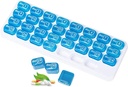 31 Hari Monthly Pill Organizer, Portable Pill Medicine case Hoder for Daily Medicine / Vitamin / Fish Oils / Suplemen