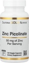 Zinc Picolinate, Biovailable Form of Zinc, Support Immune Health, 50 mg, 120 Veggie Capsules