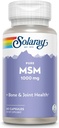 SOLARAY Pure MSM Capsules, 1000 mg, 60 Cacah