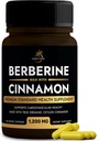 Suplemen Berberberine dengan Ceylon Cinnamon 124; Berberberine HCL 1.200mg Plus Ceylon Cinnamon dari Sri Lanka for Heart Health, Weight Los & Imune Dukungan 124; Nor-GMO, Lab Tested, Zero Fillers 124; 120ct.