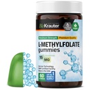 BIO KRAUTER L Methylfolat Gummies - 25 mg DFE - 60 Vegan Chews - MTHF Suplemen - FOLLE Suplemen - Folic Acid Gummies (Vitamin B9) - Gantatine- Free Formula
