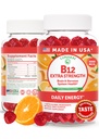 Lunakai Ekstra Kekuatan 3000mcg Vitamin B12 Gummies - Amerika Dibuat, Delicious Daily Energy & Metabolisme Dukungan - Vegan B12 Methylcobalamin Suplemen 60ct