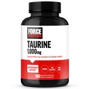 ForCE FacTOR Taurine Suplement, Taurine 500mg Capsules Antioksidant Suplemen ForCE FacTOR dan Cellular Health, Vegan, Tidak Gelat, Non-GMO, 180 Vegetable Capsules