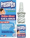 Presurize Nasal Spray - All Natural Preservative- Free Sterile - Fast Relief Nasal Spray - for Sinus Allergies Contraffic Blocked Ears Loud Snoring 124; 130 Sprays, 18 ml