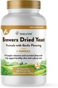 Pet Brewer 's Dry Yeast Pet Supplement dengan Garlic Flavoring - Termasuk B-Complex Vitamin, Omega-3, 6, & 9 Fatty Acids - Membantu Glossy Coat, Skin sehat untuk Anjing, Kucing 500 Ct.