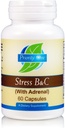 Priority One Vitamin Stress B & C 60 Kapsul - B Complex with Whole Gland Adrenal to Dukung Healthy Nerves, Skin, Eyes, gastrointestinal, and Brain Functions. *
