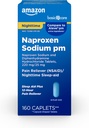 Community Care All Night Pain Relief PM, Naproxen Sodium, 220 mg / Diphenhydrochloride, 25 mg Tablets, Pain Reliever / Nighttime Sleep-Aid, 160 Count