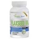 Flaxseed Oil Softgels - 10000mg Premium, Virgin Cold Pressed from Flax Seeds - Hair Skin & Nails Dukungan - Omega 3-6- 9 Tambahan - 100 Count - Lebih Dari 3 Bulan Suppply!