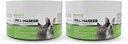 ToMLYN Pill- Masker Asli Bacon-Flavared Tempel untuk Dogs & Cats, 4oz, Paket 2