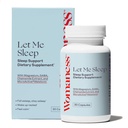 Womaness Let Me Sleep Suplemen Orang Dewasa - Bantuan Tidur Alam dengan Melonalin 3mg, Magnesium Tambahan, GABA & Chamomile Ekstraksi untuk Istirahat - Dukungan Malam untuk Tidur - 30 Kasules