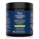 Health Logics Colostrum Chews- Colostrum Suplement 25% IGG for Gut Health, Imune Dupport, Hair Growth, Vanilla Flavor, 90 Servings, Whole Bovine Colostrum Superfood