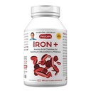 Besi LESSMAN ANDREW Plus 180 Kapsules - 18mg Besi, 100% Murni Amino Accid Iron (Glycinate, Aspartate), Plus Vitamin C untuk Increased Absorpsi, Kecil, Mudah ke Swallow Capsules, No Address