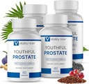 Prostate - Saw Palmetto for Men, Boosts Energy with Panax Ginseng, Antioxidant Protection, Vitamin E & Lycopene, Promodes Vitalitas & Wells - Being - Prostate Supplemen (Paket 4)