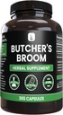 Murni lngredians Butcher 's Broom (365 Capsules), Tanpa Magnesium atau Pengisi Rice, Selalu Murni, Lab Verifikasi