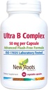 NEW ROOTS HERBAL Ultra Vitamin B Suplemen (50mg) dengan Vitamin B6, B12, Biotin 124; Advanced Immune Suplemen (90 Veg Caps) Averty Formula Bebas