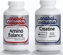 Stack Energi Anabol: Amino menyeimbangkan 100 gram Bubuk Murni & Creapure Creatine 100 gram Bubuk Murni