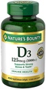 Nature 's Bounty Immune Health Vitamin D3 5000 iu, Rapid Lease 400 Softgels