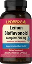Lindberg Lemon Bioflavonoid Kompleks 124; 700mg 124; 250 Capsules 124; Tambahan dengan Rutin dan Hesperin 124; Non-GMO, Gluten Bebas