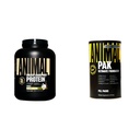 Animal Whey Isolate Whey Protein Powder - Isolat Loaded for Post Workout and Recovery & Pak - Convenient All-inOne Vitamin & Suppplemen