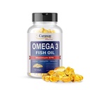Omega 3 Minyak Ikan 2,000mg-Farmasi Tingkat. 1000mg EPA 500mg DHA. Capsules Burpless dengan No Fishy Aftertaste. Semua Natural, Organik, Non GMO, Gluten Free for Men & Women.