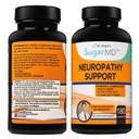 SugarMD Neuropathy Support Suplemen - 180 Nerve Suplement Capsules dengan Alpha Lipoic Acid, Benfotiamine & Vitamin D3 B6 B12 - Suplemen Dukungan Nerve untuk Tangan Feet & Legs - 90 Hari Supply