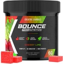 Bounce Pro Creatine Monohydrate Gummies for Men & Women, Low Calorie, 6G of Creatine per Serving, Vegan, Anti- Melting, Gluten- Free, Non-GMO, 2g of Creatine per Gummy (72ct, Cherry Lime)
