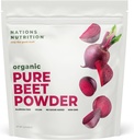 Beet Root Powder Organik - Nitric Oxide Circulation Superfood, Supports Blood Flow & Heart Health - Increase Stamina & Natural Energy, 30 + Servings (1 LB Bag)