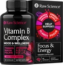 Vitamin B Complex Capsules - B Vitamin: B1 B2 B5 B5 B6 B7 B12, Biotin, Acid Folic C untuk Energi & Imune Suppport, Super B2 B5 B6 B6 B9 B12, 60 Capsules