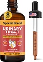 8 Ounce Urinary Tract Trection Treatment for Cats and Dogs - Lolos Dropper (1 / 4 ML peningkatan hingga 1 ML) Cranberry UTI Tambahan, Ginjal dan Bladder Dukungan, 8 oz