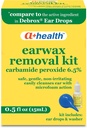 A + Health Earwax Removal Kit, Carbamide Peroksida 6.5%, Made in USA, Drops and Ear Bulb Syringch, 0.5 Ounces