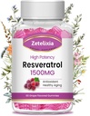 Sugar Free Resveratrol Gummies - Suplemen Resveratrol Tinggi untuk Antioksidan, Penuaan Sehat, Skin, Otak, Organik - 60 Gummies