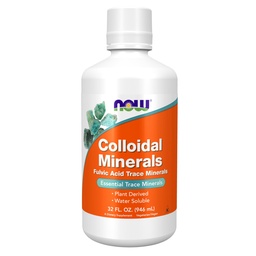 Sekarang Makanan Suplemen, Koleidal Mineral Liquid, Tanaman Derived, Escable Trace Minerals, 32- Ounce
