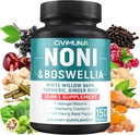 Noni Extract Capsules dengan Noni, Boswellia, White Willow Bark dan More - 150 Capsules untuk 5 Bulan Supply