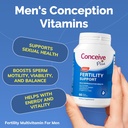 KONSEIVE PLUS MENS Fertilitas Bundle, Fertility Vitamin 60 Count dan Fertility Lubricant 2,5 Ounce
