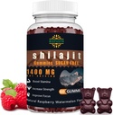 Shilajit Gummies for Men & Women - 1400mg, Pure Himalaya Suplemen, High in Mineteral & Fulvic Acid, Energy, Brain, Immunity Boost, Raspberry Watermelon Flavor