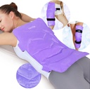 REVIX Extra-Large Back Ice Pack, Reconable Gel Cold Compress Lick for Full Back Relief, Ideal for Muscle Pain, Tiredness, Recovery, and Sore Muscles - Adjucable Straps, Purple