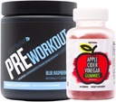 Skulpt Nation oleh V Shred Pre Raspberry Biru dan Apple Cider Vinegar Gummies Bundle