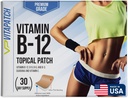 Premium Tingkat B12 Patch 30 Hari B12 Patch - Dibuat dengan Vitamin B12 Methylcobalamin untuk Energi & Vitamin Guarana - 100% Dibuat di Amerika Serikat