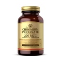 Solgar Chromium Picolinate 200 mcg, 180 Vegetable Capsules - Mendukung Darah Sehat Metabolisme - Non-GMO, Vegan, Gluten Free, Dairy Free, Kosher - 180 Servings
