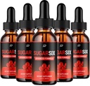 Sugar Six Drops Heally Formula - Dietary Suplement Drops - Extra Strength SugarSix Liquid Drops, Sugar Six Drops Review (5 Pack - 5 Month Suply)